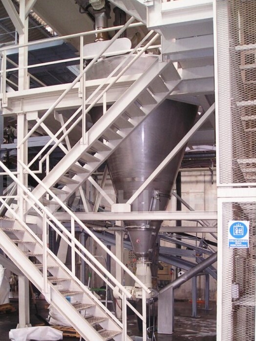 conical screw mixer-platform