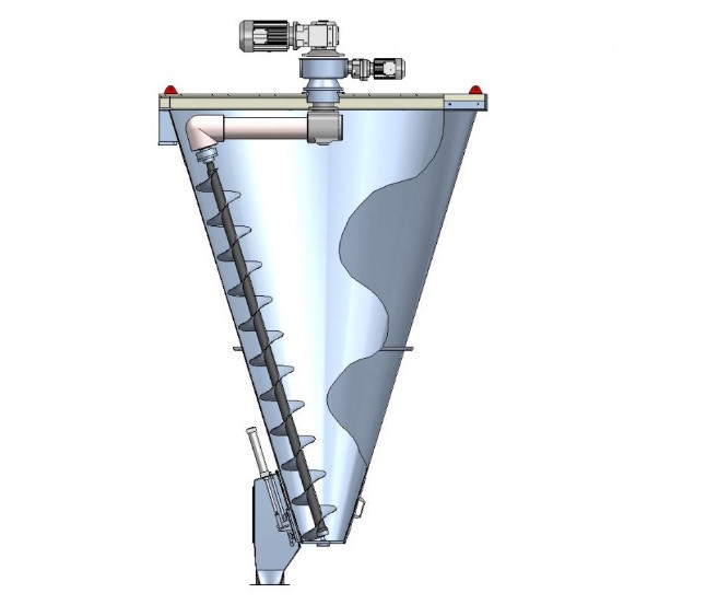 conical screw mixer structure