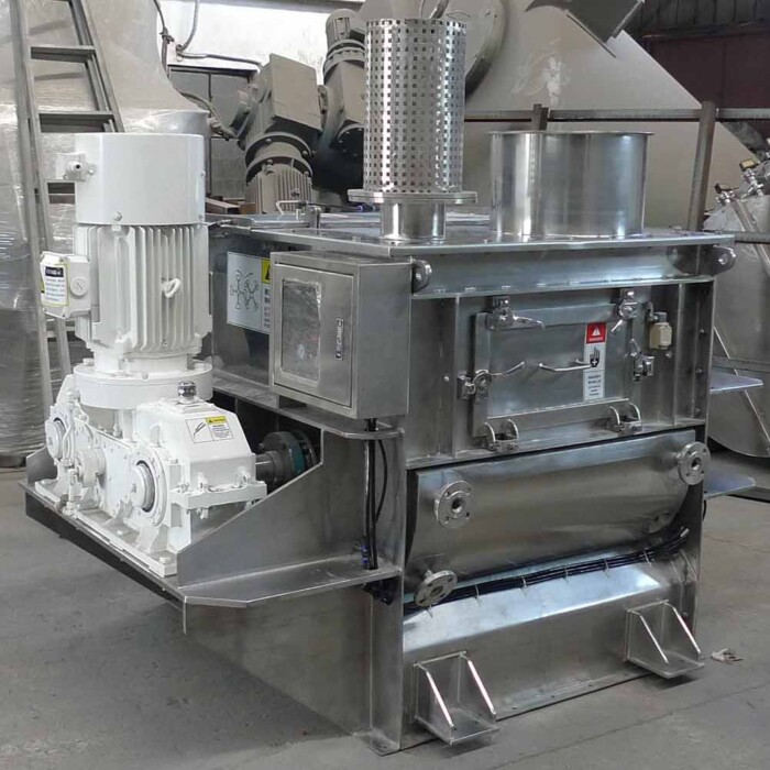 double shafts paddle mixer